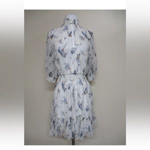JOIE White and Blue Dress